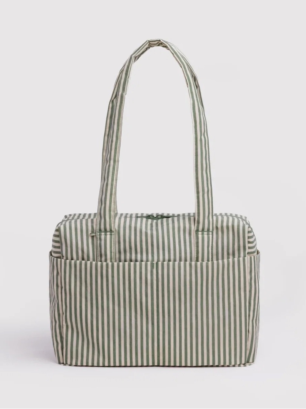 BAGGU Everyday Cloud Bag Sage Stripe